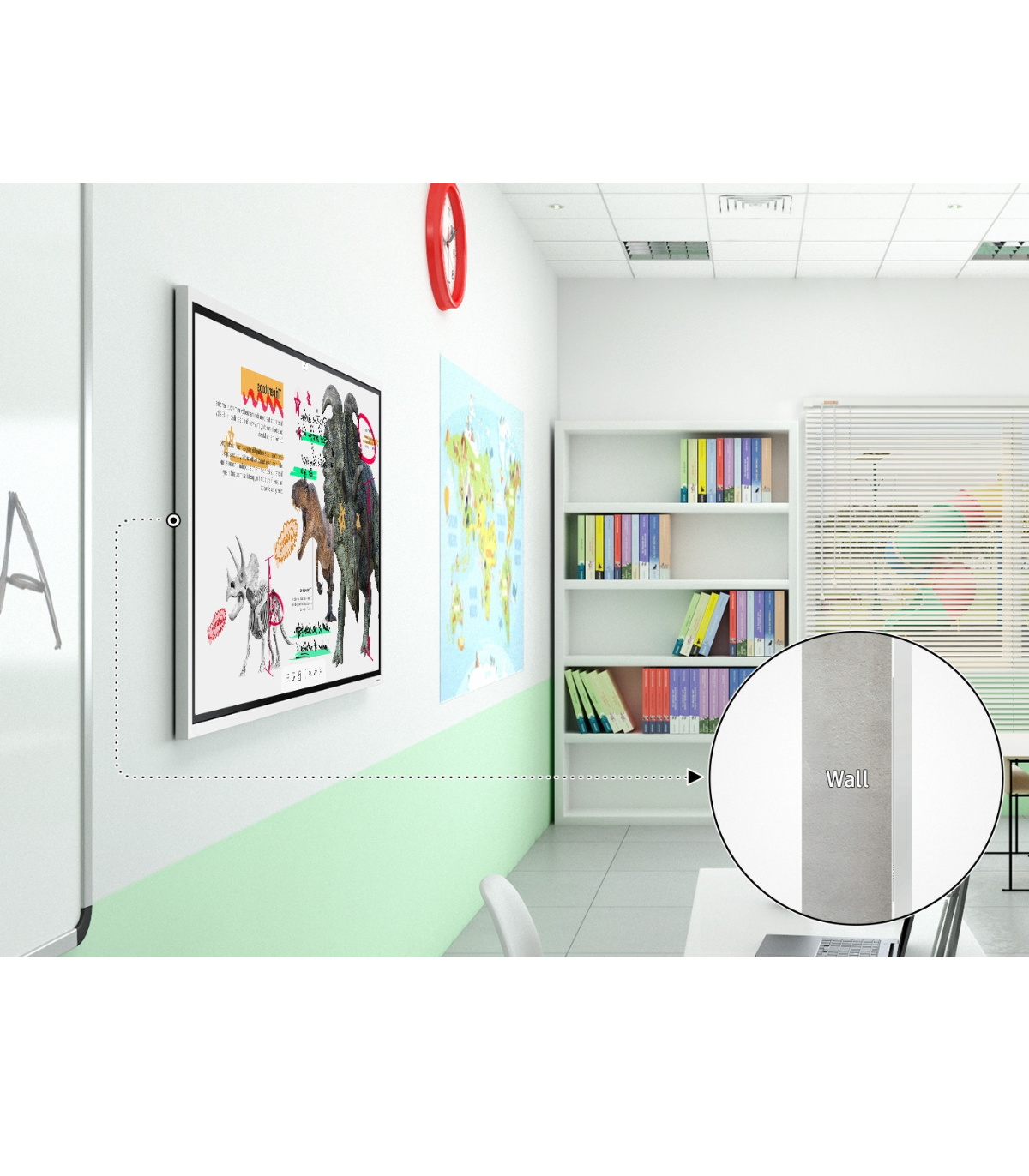 Suport perete SAMSUNG Flip WM65B, distanta foarte mica de perete, negru (WMN-WM65RXEN)