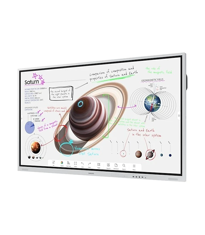 Samsung LH75WMBWLGCXEN Flip Pro WM75B 75″ 4K UHD Interactive Display – 20-point Multi-touch, USB-C 3-în-1, AirPlay 2