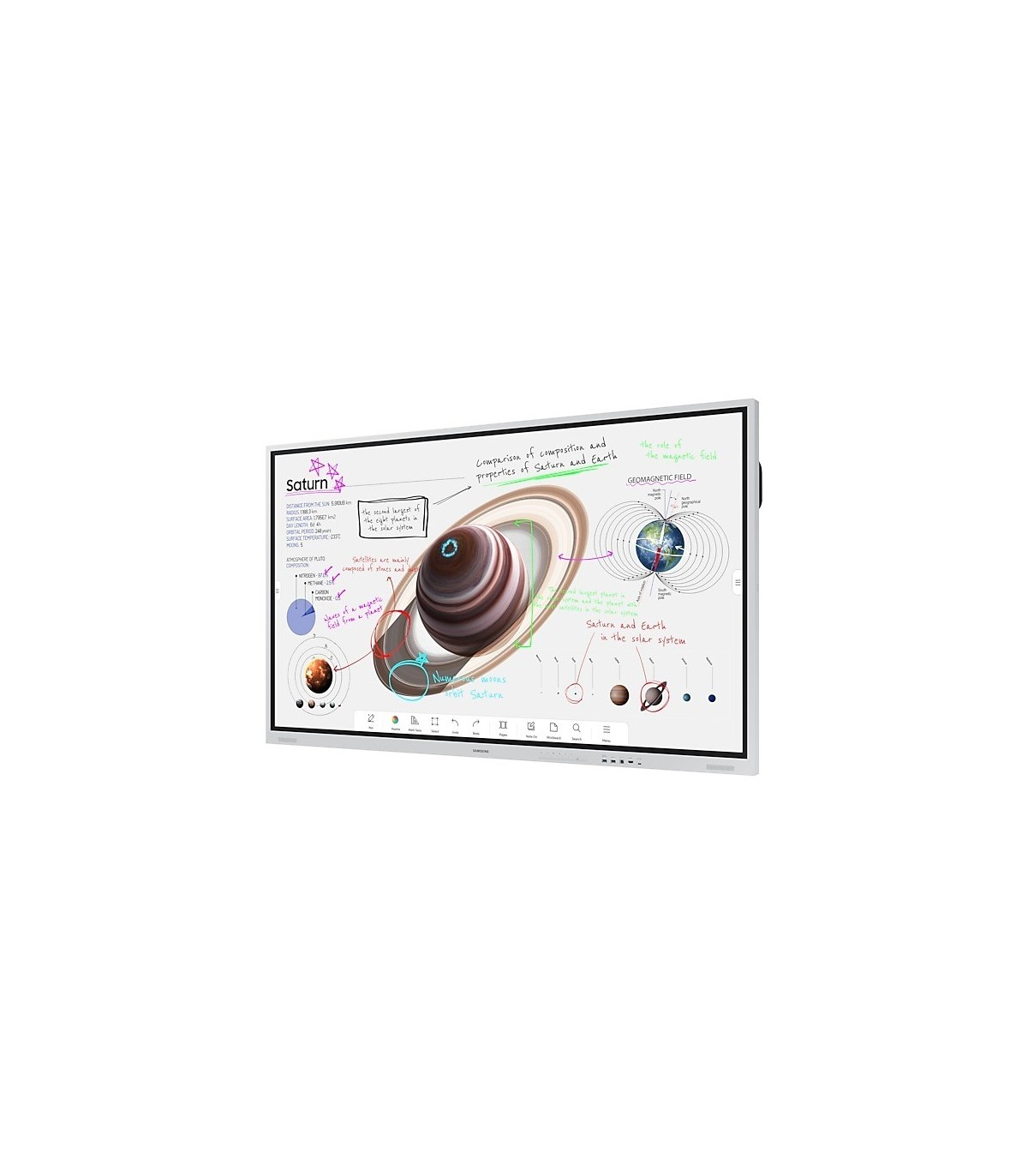 Samsung LH75WMBWLGCXEN Flip Pro WM75B 75″ 4K UHD Interactive Display – 20-point Multi-touch, USB-C 3-în-1, AirPlay 2