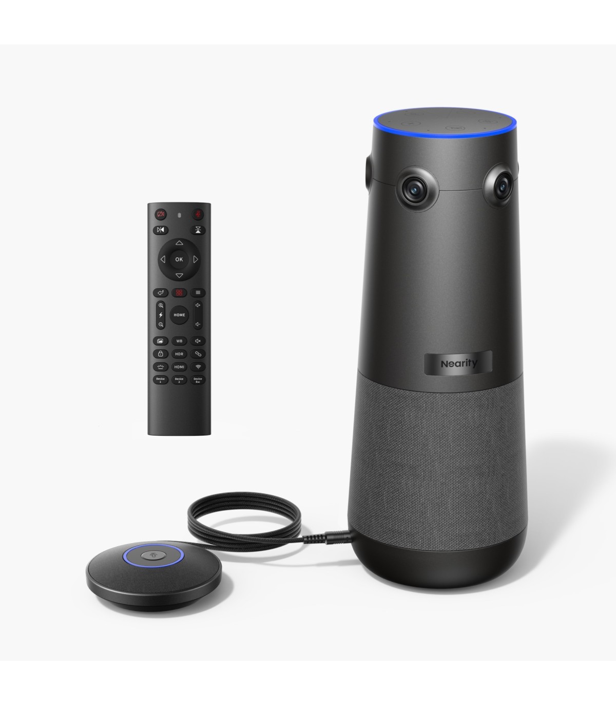 Nearity 360 Alien camera conferinta True 4K 360 | AI speaker tracking, wireless dongle, audio clar pana la 16m, 6 mics, plug&pla