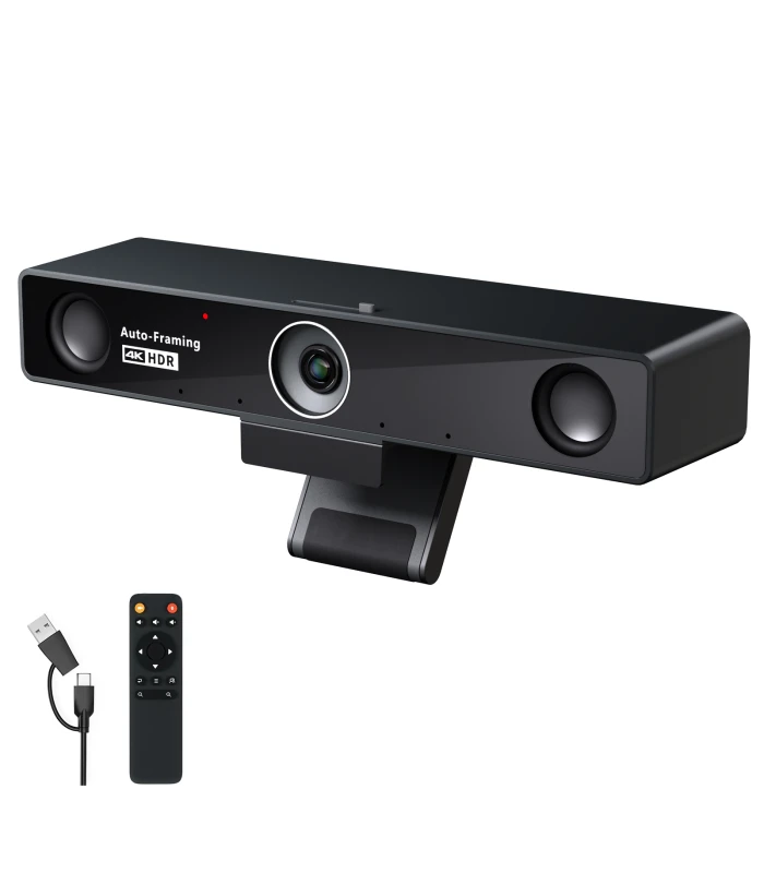 Nearity V30S Camera Videoconferinta 4K UHD 120° cu Auto-Framing si Speaker Tracking, microfoane AI noise cancel zoom 5x privacy